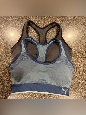 Puma Racerback Athletic Exercise Active Cross Fit Running Sports Bra  (2)